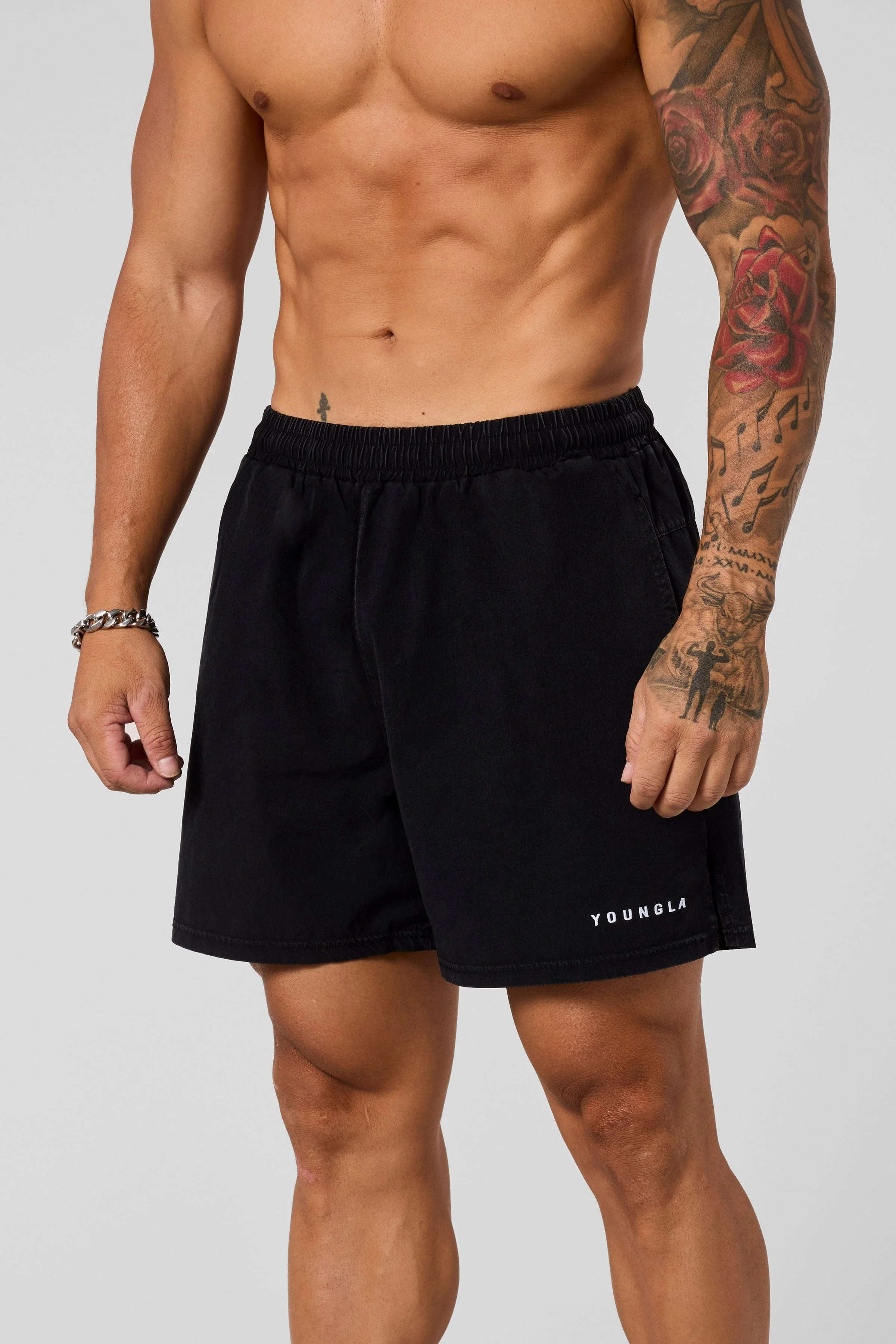 1043 - Washed Fitness Shorts - Image 6