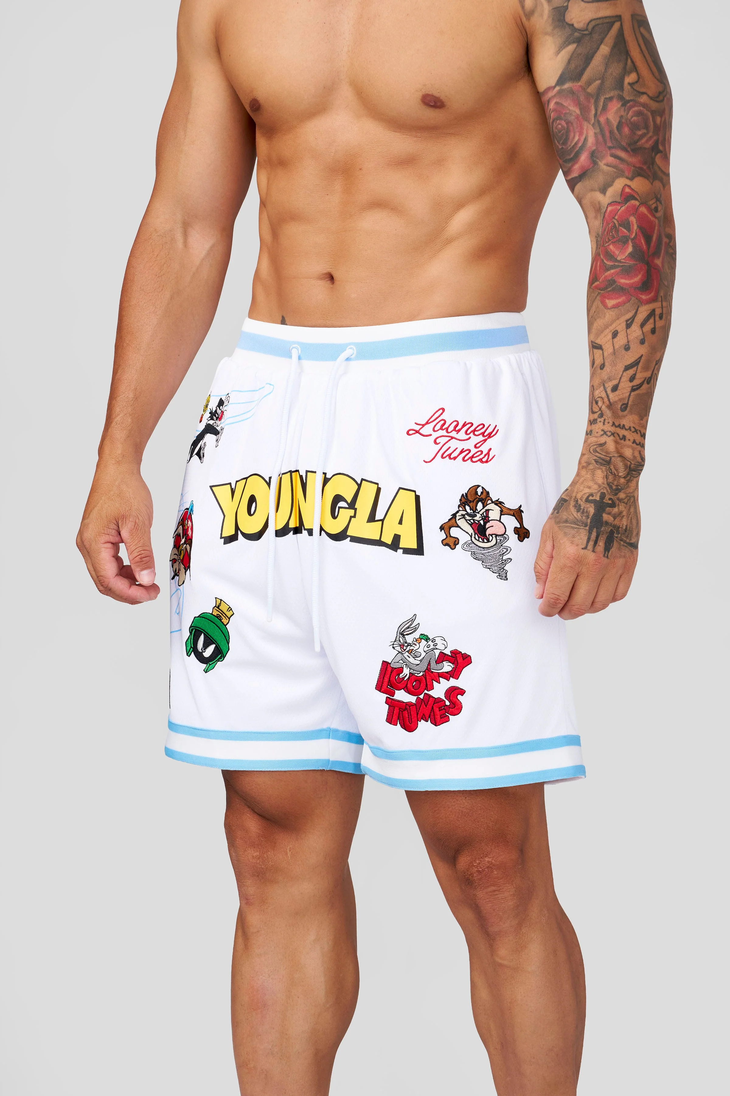 1071 - Looney Tunes Embroidered Patch Shorts - July 7th - Image 4
