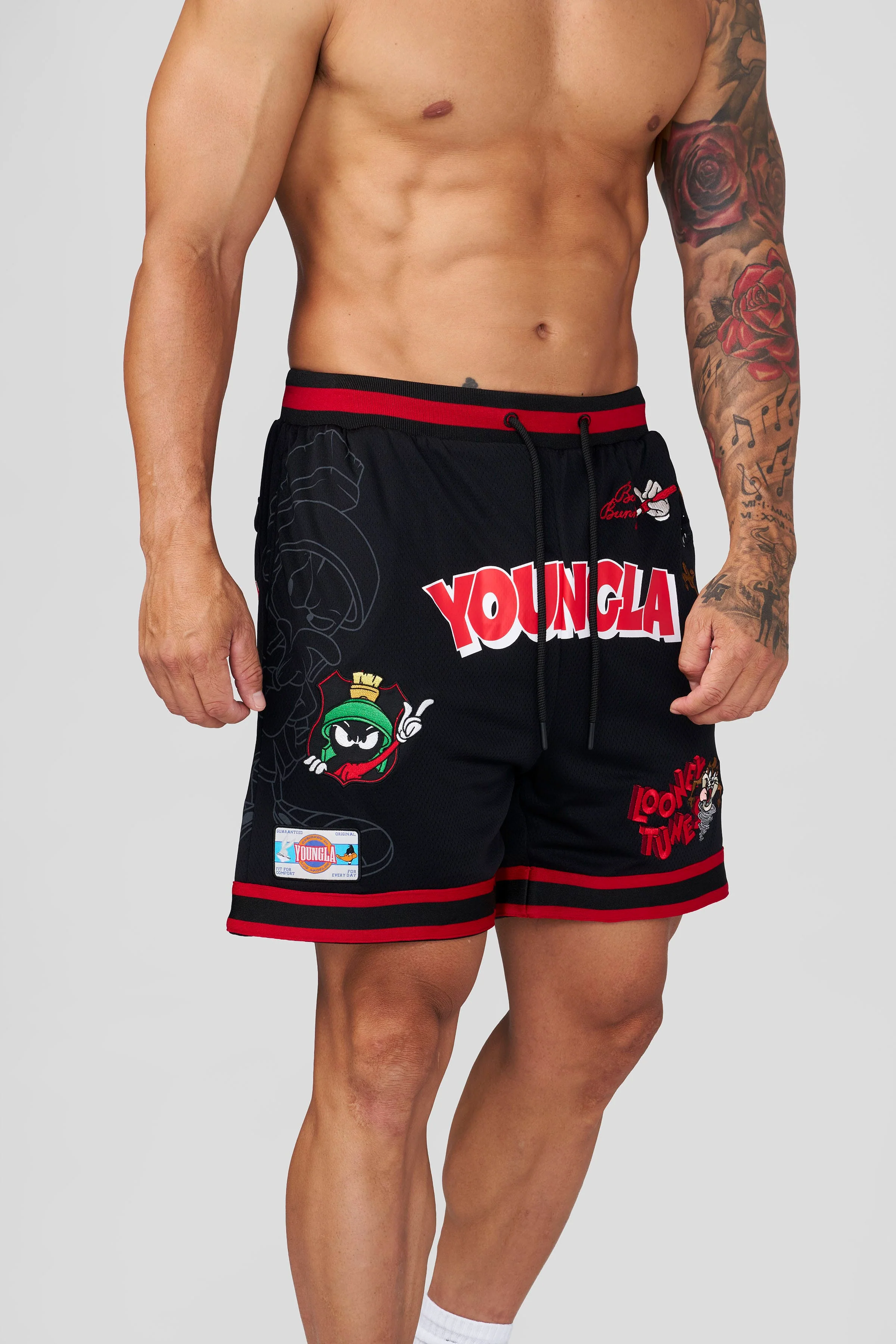 1071 - Looney Tunes Embroidered Patch Shorts - July 7th - Image 6