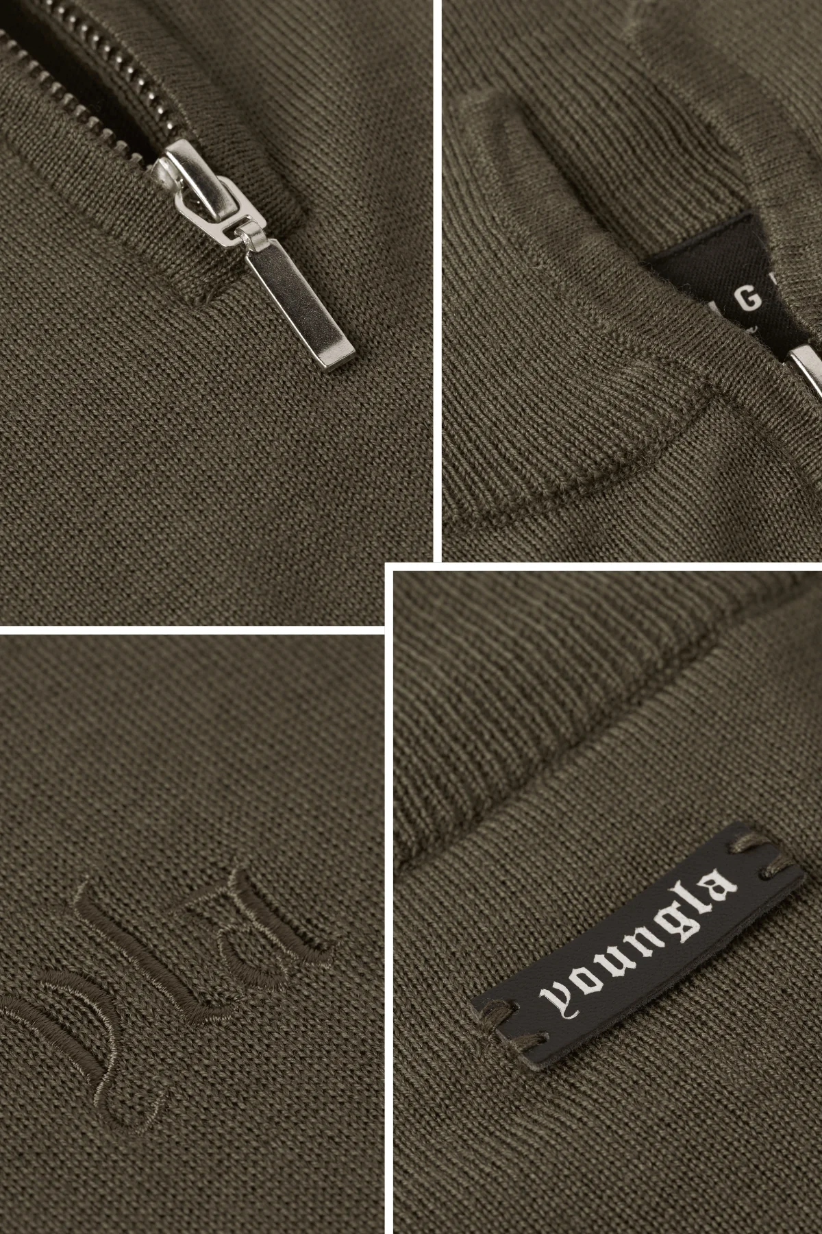 8048 - Monaco Wool Quarter-Zip Sweaters - Image 5