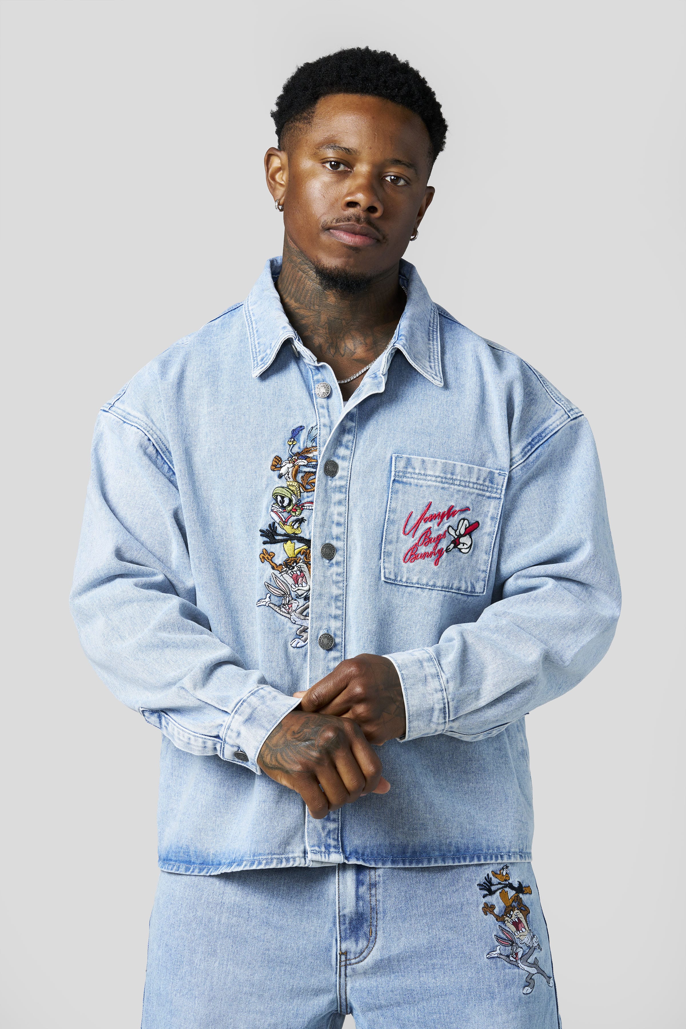 8112 - Looney Tunes Denim Shirt - July 7th - Image 3