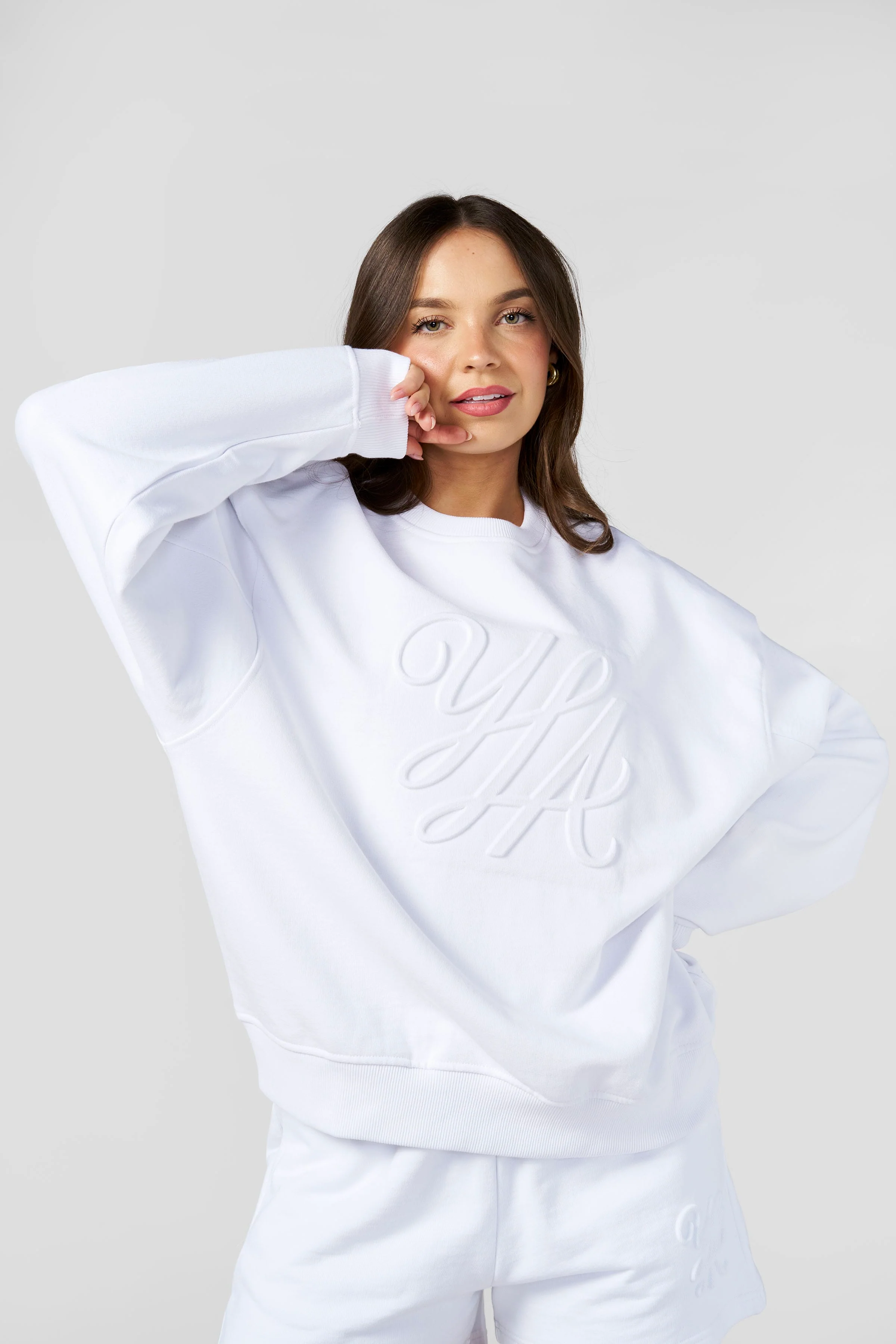 W5129 - Emblem Embossed Crewneck - Image 9