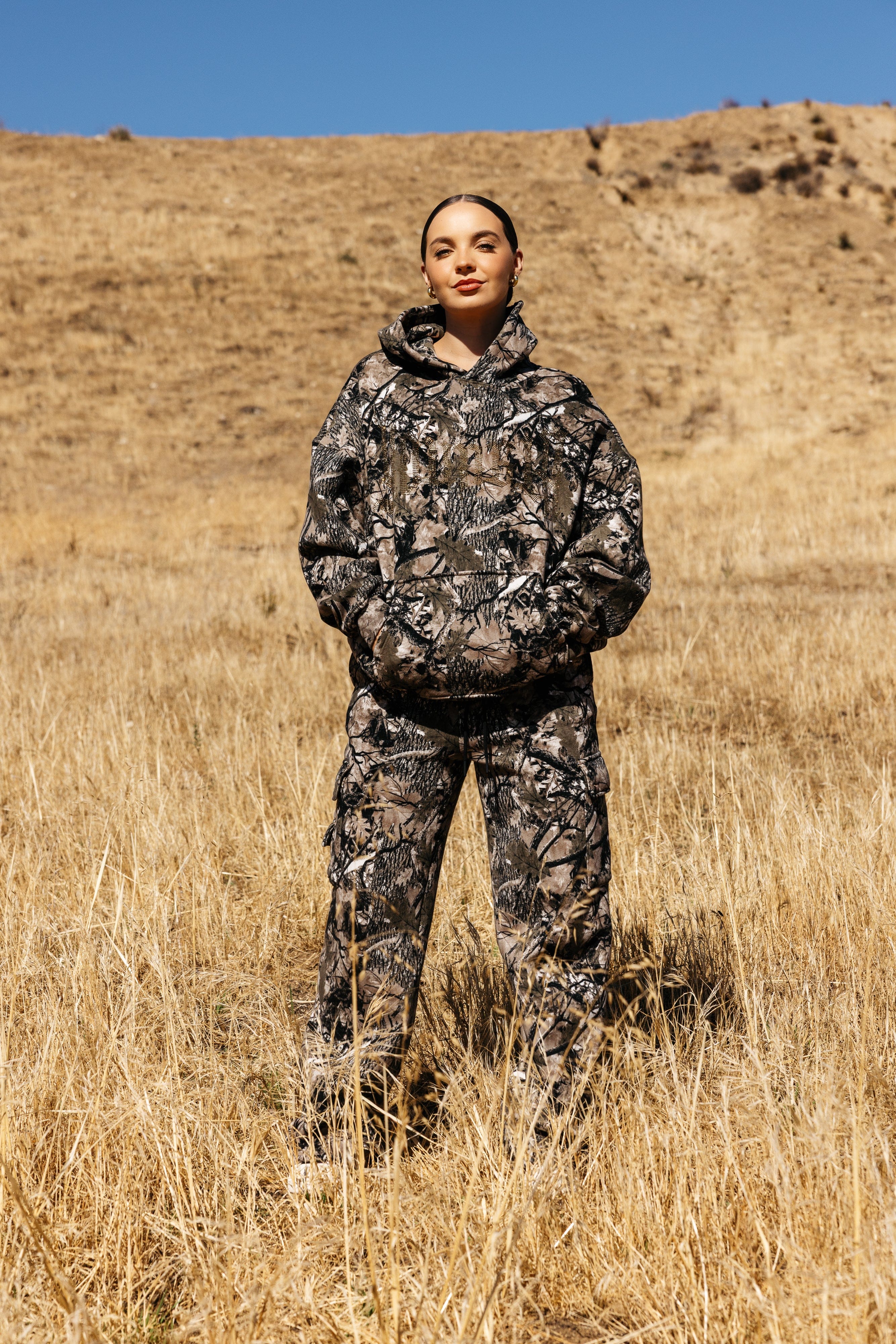 W5168 - Camo Bling Hoodie - Image 2